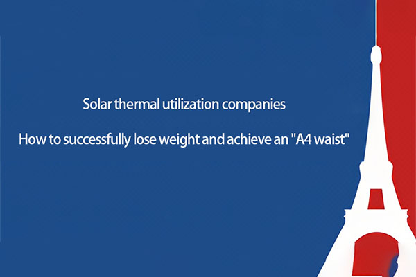 How Solar Thermal Utilization Companies Have Successfully Slimmed down and Achieved an 